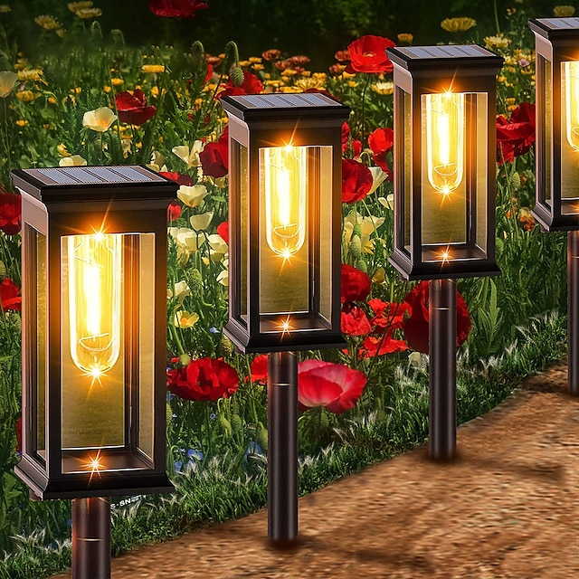  LED 屋外ソーラー街路灯防水 ip65 ソーラーガーデン装飾ライト景観照明庭の芝生パティオ歩道