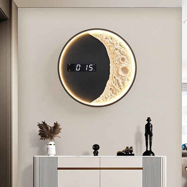  applique murale horloge murale 3 couleurs applique murale LED luminaire mural appliques murales intérieures lumières de lavage pour salon chambre couloir décor 110-240v