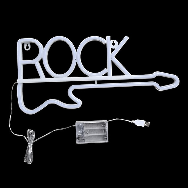  рок-музыка неоновые вывески гитара неоновые вывески настенный декор USB светодиодные художественные вывески для спальни музыкальная вечеринка рок-студия бар дискотека неон