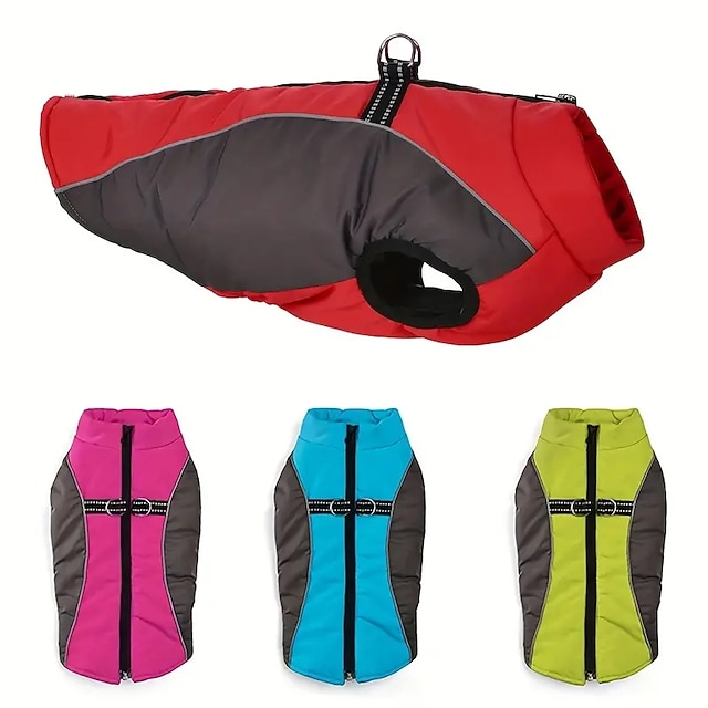 Dog Winter Jacket Comfortable Reflective Waterproof Dog CoatWindproof Warm Pet Apparel