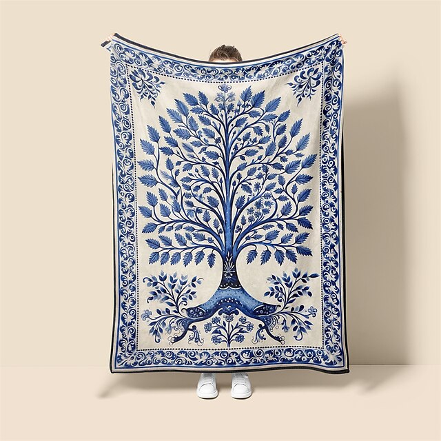  Blankets & Throws, Floral / Flower Polyester / Flannel Toison Warmer Soft Comfy Blankets Big Blanket