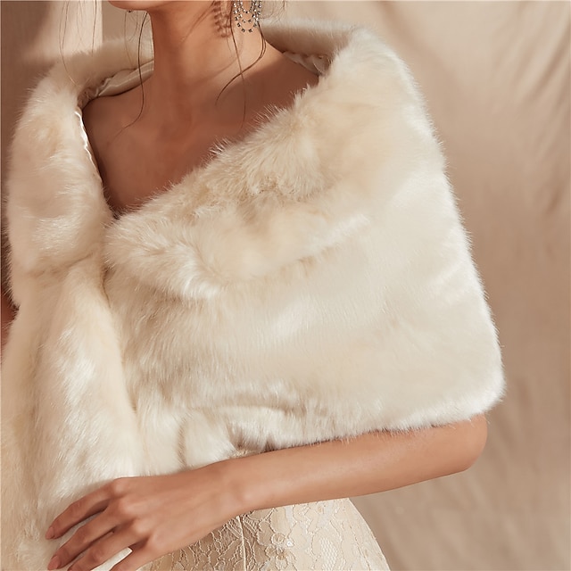 1920s faux fur shawl