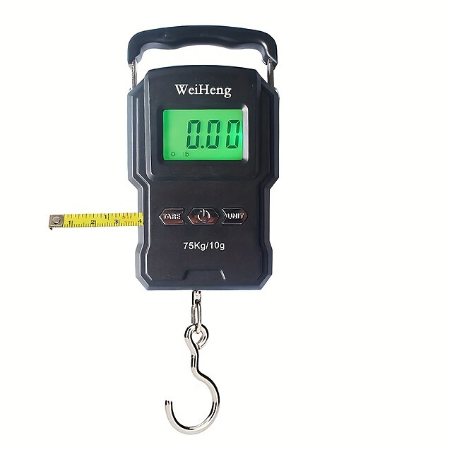  75KG Travel Luggage Scale Portable Digital Hanging Luggage Scale Suitable For Travel Fishing Kitchen And Suitcase Weight Scales