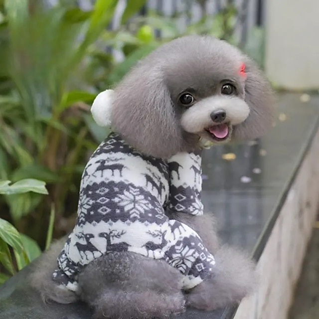  κλασικό σκυλί με κουκούλα μπλούζα για τα Χριστούγεννα