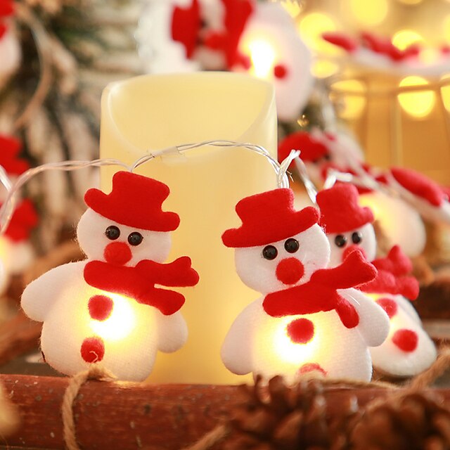  Boże Narodzenie bałwan girlandy świetlne łoś bajkowe światła 1.5m 10 diod led zasilany z baterii boże narodzenie impreza dom ogród drzewo dekoracja okna wieniec światła