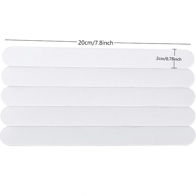 5pcs Anti Slip Strips Transparent Shower Stickers Bath Safety Strips