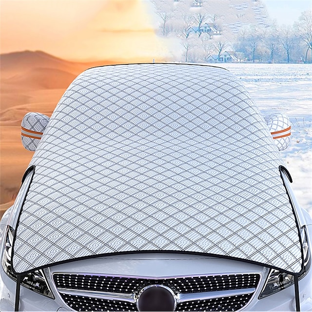  Starfire Car Snow Cover Front Windshield Snow Cover Anti-Freeze Cover Anti-Frost Cover Hood Thickened Winter Car Clothing Cloth