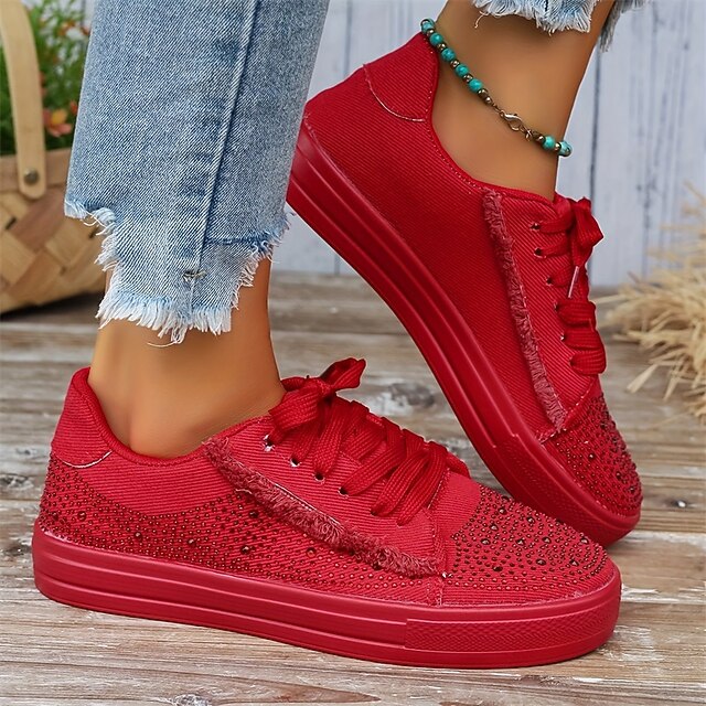 Women's Sneakers Plus Size Outdoor Daily Summer Winter Sparkling