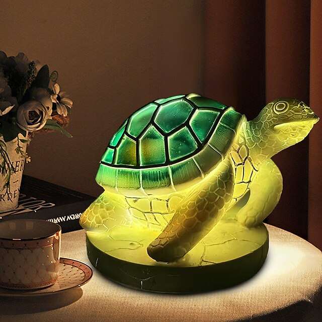 Animal Table Lamp Series, Stained Resin Table Lamp Night Light, Stained ...