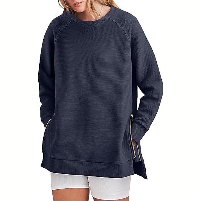  Hoodie Sweatshirt Plain For Women's Adults' Non-Printing Street Casual Daily