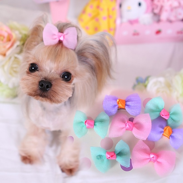  accessori per animali domestici cane arco color caramella accessori fermagli per capelli accessori per capelli copricapo forniture per cani