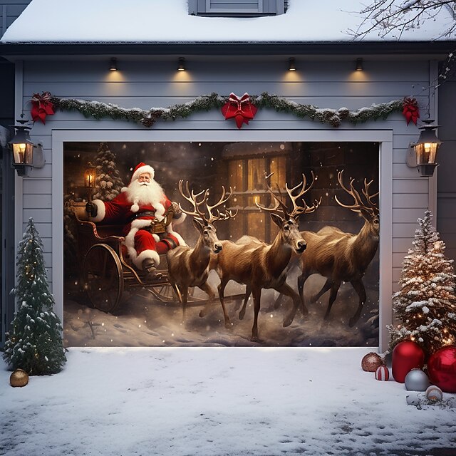 Produktbild von STL-Datei 🎅 Weihnachtliche Türecke (Weihnachtsmann, Dekoration, Deko, Haus, Wanddekoration