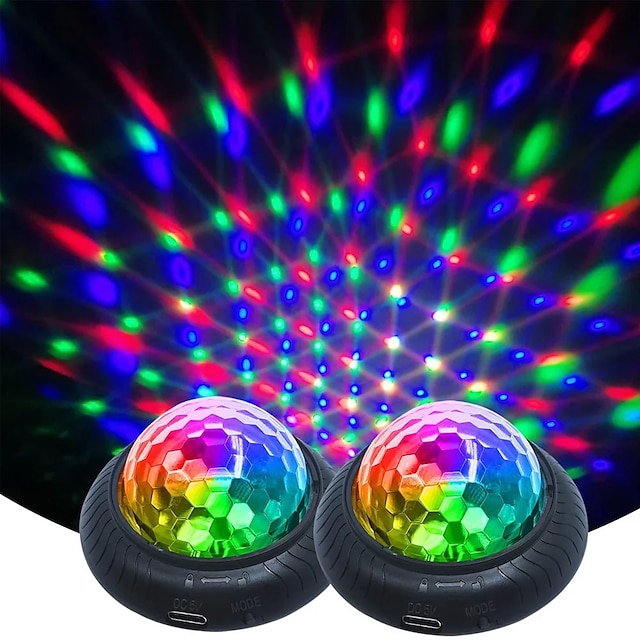  1ks dj disco koule jevištní světlo automatické stroboskopické párty osvětlení mini přenosné hlasové ovládání děti narozeniny taneční klub bar dekorativní lampy