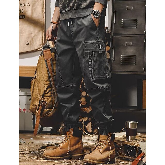Men's Cargo Pants Cargo Trousers Joggers Trousers Techwear Drawstring