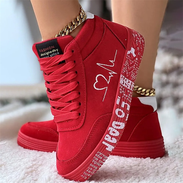 Men's Women's Sneakers Plus Size High Top Sneakers Outdoor New Year