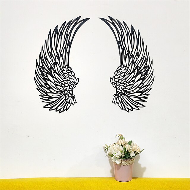 1 Pair Metal Angel Wings Wall Decor, Angel Wings Metal Wall Art Decor