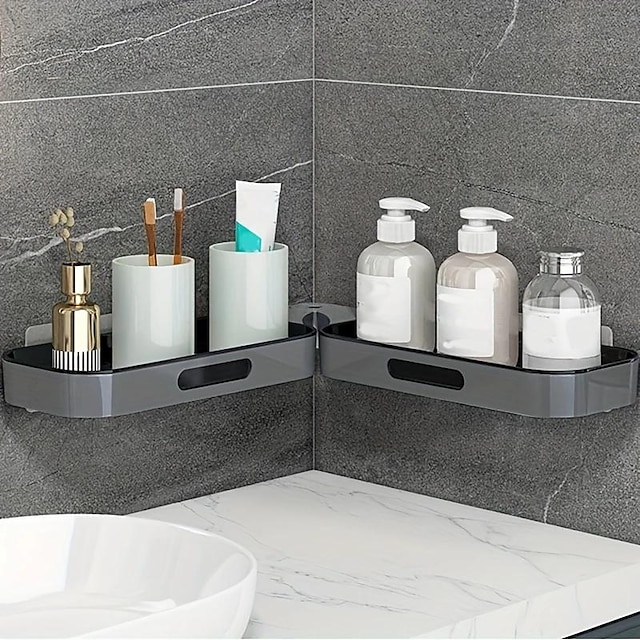  massimizza lo spazio del tuo bagno con questo scaffale in plastica montato a parete