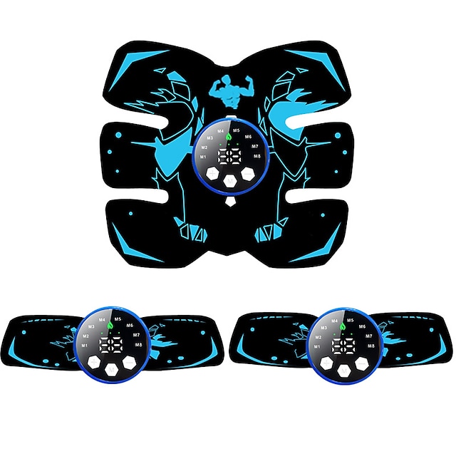  1/3 Stück EMS Muskelstimulator Massagegerät Hüfttrainer Toner Fitness Bauchtrainer Gesäßtraining Home Gym Körpertraining EMS Trainer