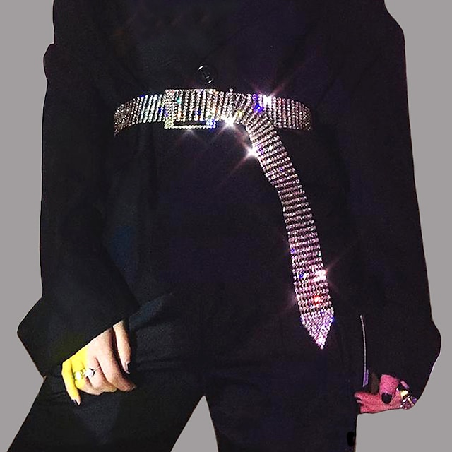  Waist Chain Waist Belt Metallic Sparkle Sexy Alloy For Disco Cosplay Carnival Women's Costume Jewelry Fashion Jewelry