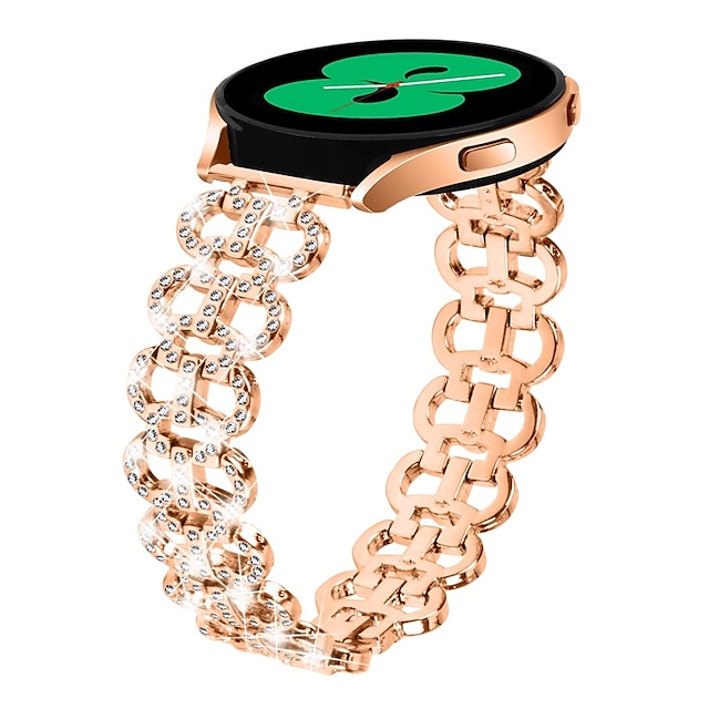  Cinturino per orologio  per Samsung Galaxy Watch 6/5/4 40/44mm, Galaxy Watch 5 Pro 45mm, Galaxy Watch 4/6 Classic 42/46/43/47mm, Watch 3, Active 2, Gear S2 Acciaio inossidabile Sostituzione Cinghia