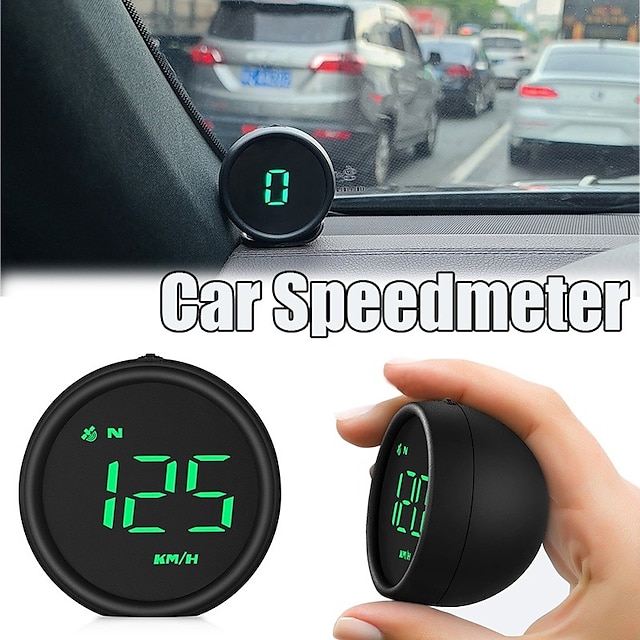  2.4 Inch HUD Head Up Display Car Speedometer Multifunction MPH KM/h Car Compass Speed Display Auto Electronic DiagnosAtic Tools