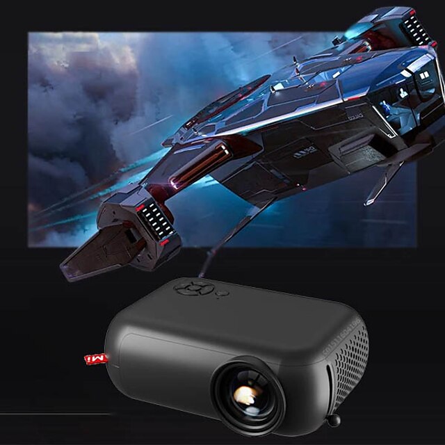  Tragbarer Mini-Projektor HD 1080p Heimkino-Film-Multimedia-Videoprojektor, unterstützt HDMI/USB/SD-Karte