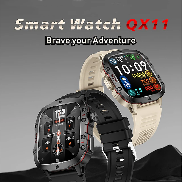 iMosi QX11 Smart Watch 1.96 inch Smartwatch Fitness Running Watch ...