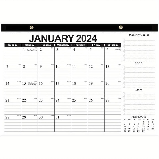 2024 Desk Calendar - 2024-2025 Wall-mounted Desk Calendar 18-month ...