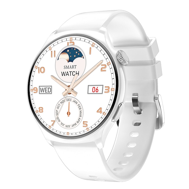  696 MX16 Slimme horloge 1.43 inch(es) Smart horloge Bluetooth Stappenteller Gespreksherinnering Slaaptracker Compatibel met: Android iOS Dames Heren Handsfree bellen Berichtherinnering Aangepaste