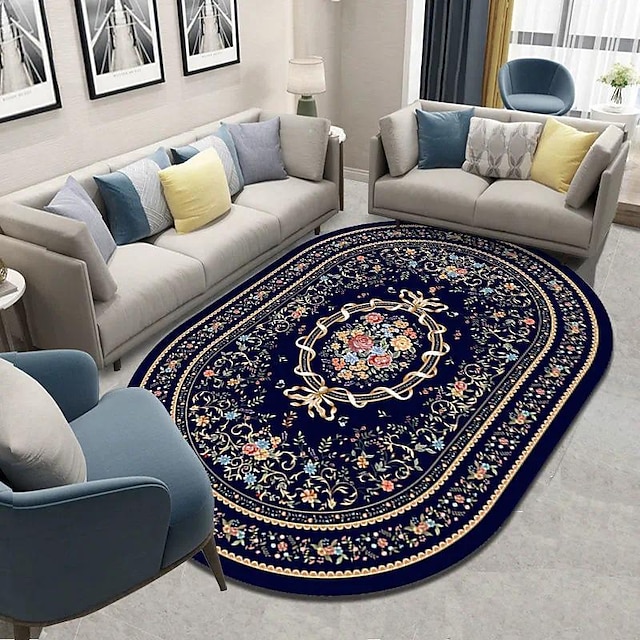  Simples estilo retro europeu sala de estar mesa café tapete quarto grande área coberta com tapete cozinha para entrada