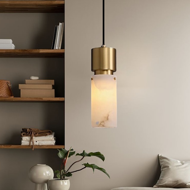  Lampa wisząca led nowoczesna lampka nocna metalowa marmurowa jadalnia bar metalowy galwanizowany przewód regulowany 110-240v