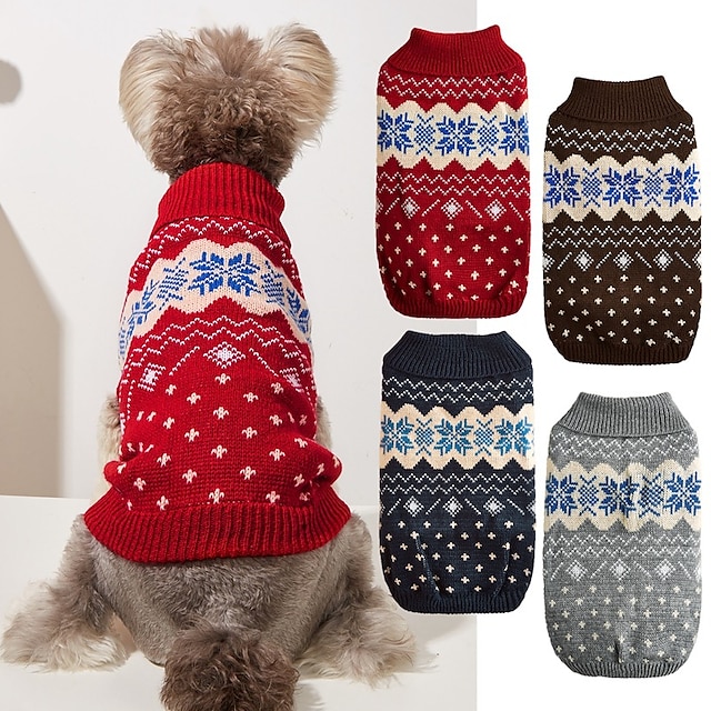  Costume Pet Clothes Doggy Sweater Pug Sweater for Dogs Winter Sweater Cat and Dog Sweater Dog Winter Clothes Dresses for Winter Pet Sweater Clothing Autumn and Winter
