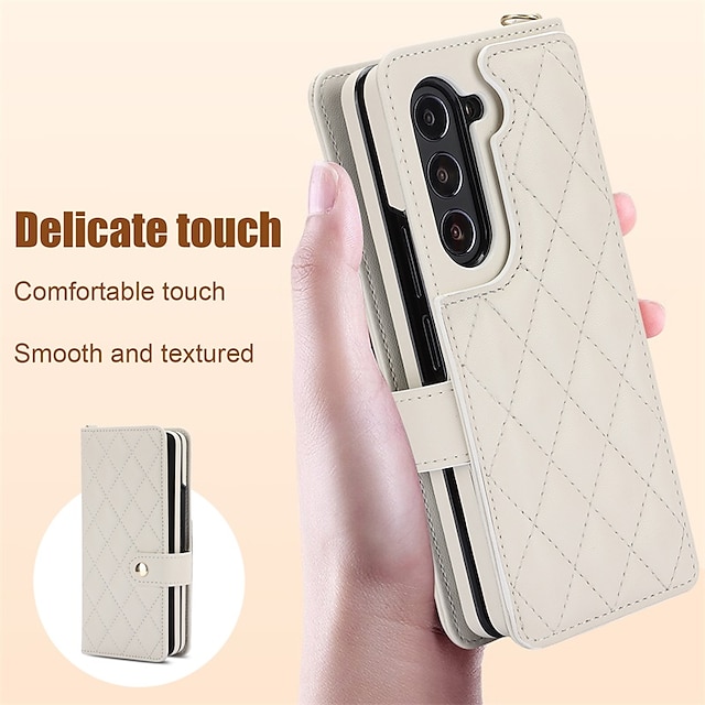  телефон Кейс для Назначение SSamsung Galaxy Z Fold 5 Z Fold 4 Z Fold 3 Откидная подножка Защита от удара ТПУ