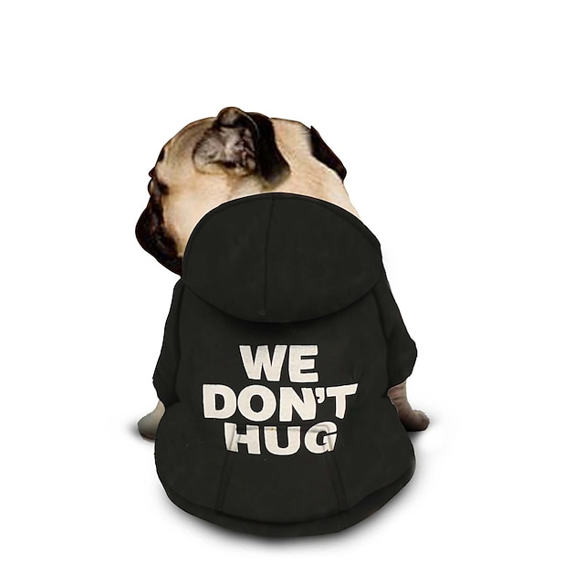  hanorac pentru câini cu litere tipărite text meme pulovere pentru câini pentru câini mari pulover pentru câini haine pentru câini din fleece moale și moale hanorac pentru câini cu buzunar