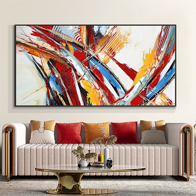  Mintura Handmade Abstract Color Oil Paintings On Canvas Wall Art Decoration Modern Picture For Home Decor Rolled Frameless Unstretched Painting