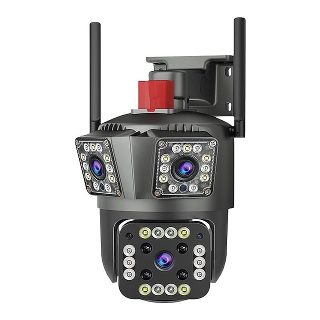  6-мегапиксельная ip-камера с Wi-Fi, 10-кратным зумом, уличная водонепроницаемая камера Ptz, ночное видение, AI Track 3, объектив, Ultra HD, камера наблюдения для домашней безопасности