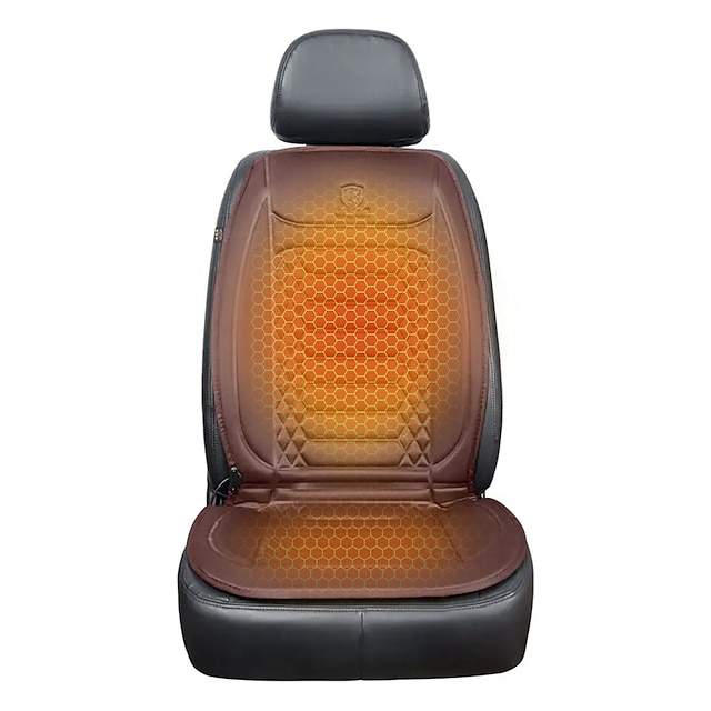  Copertura per Sedile Riscaldata Auto 12V Riscaldamento Rapido 30s Riscaldatore per Sedile Universale per Auto Cuscino Riscaldante in Tessuto Duro