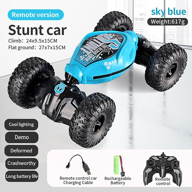  Voiture de torsion télécommandée à détection de geste, déformation de la roue lumineuse, voiture d'escalade à grande vitesse, voiture de cascade rc 2072