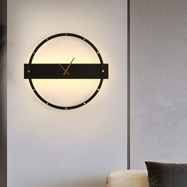  applique da parete orologio da parete lampada da parete moderna lampada da parete soggiorno sfondo per soggiorno 110-240v