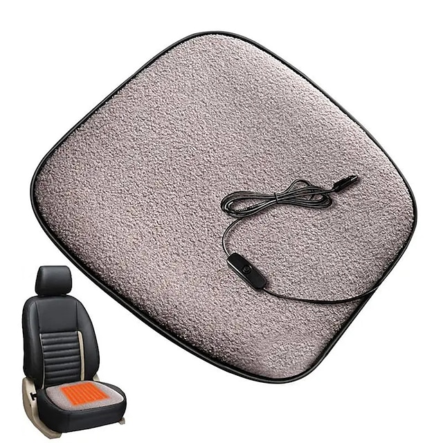 чехол для автомобильного сиденья с подогревом, usb-подушка для автомобильного сиденья с подогревом, электрическая подушка, 12 Вт, термостат, нагревательная подушка, подушка для сиденья с подогревом