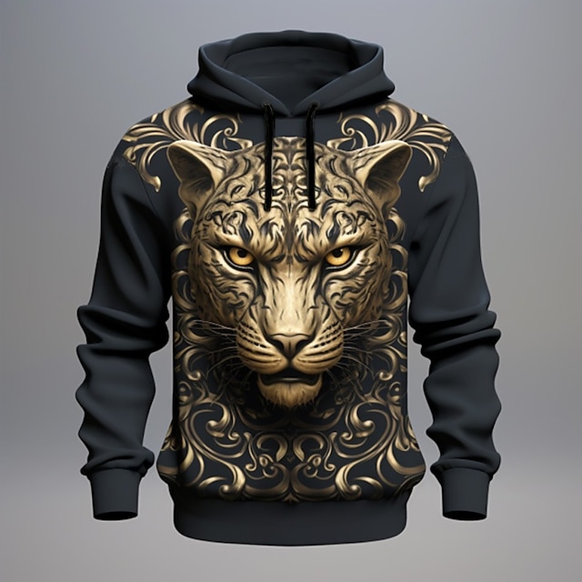 Men S Graphic Animal Hoodies Hoodie Long Sleeve Hoodie Sweatshirt   Jovizc1699003461369 