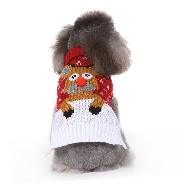  Small Dog Sweater Bad Christmas Jumpers ugly xmas jumper Small Dog Clothes Knits christmas funny jumpers ugliest christmas jumper Clothing Dog Sweaters Dog Holiday Sweaters Festival Cat Apparels Party