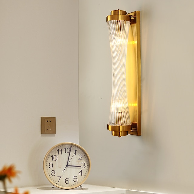  moderní zlaté křišťálové nástěnné svítidlo s otočným tvarem 2 skleněná nástěnná svítidla e14 skleněné křišťálové nástěnné svítidlo vhodné do ložnic jídelen obývacích pokojů a koupelen ac110v ac220