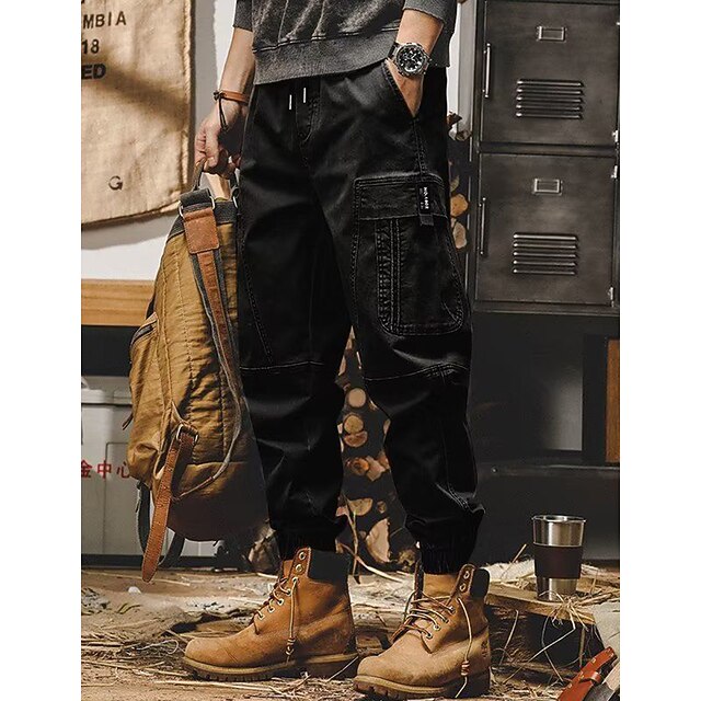 Cotton cargo trousers