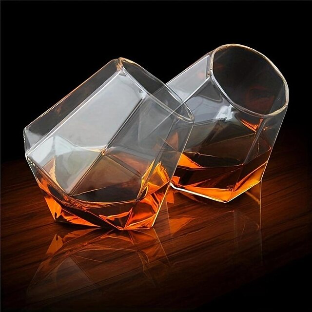  1 stk, cocktailer stilige rullende whiskyglass for scotch, bourbon, cocktailer og mer - perfekt for hjemmeinnredning, gaver og farsdag