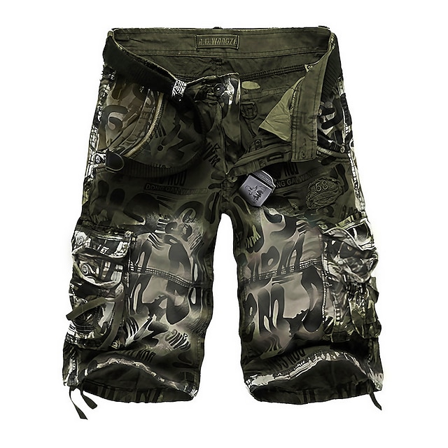 Men's Cargo Shorts Hiking Shorts Multi Pocket Camouflage Camo ...