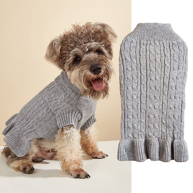  Honden Katten Truien Trui Klassieke Stijl Casual Winter Ademend Zacht Wasbaar Comfortabel Kerstmis Buiten Casual / Dagelijks Hondenkleding for Bichon Frise pomeranian kleine huisdieren Vlinder Small