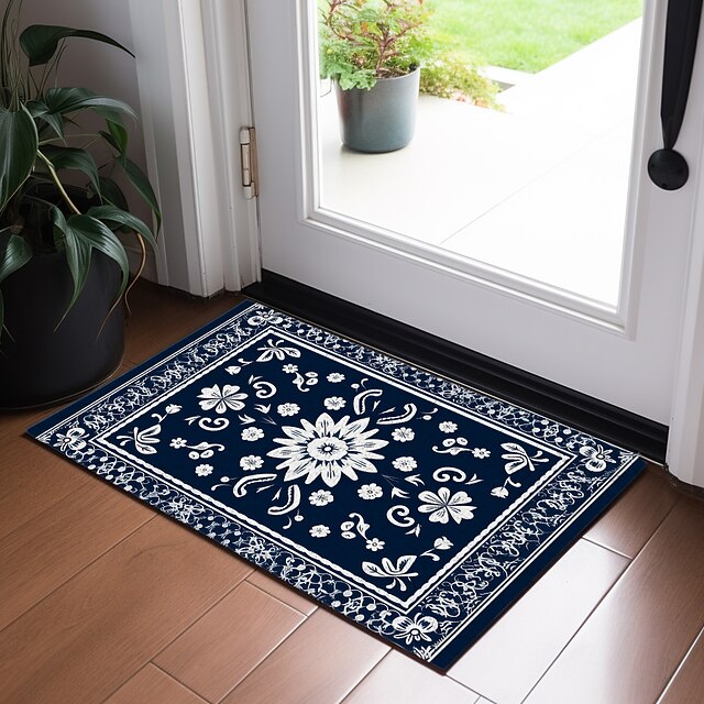 Mandala Bohemian Doormat NonSlip Oil Proof Boho Rug Indoor Outdoor Mat
