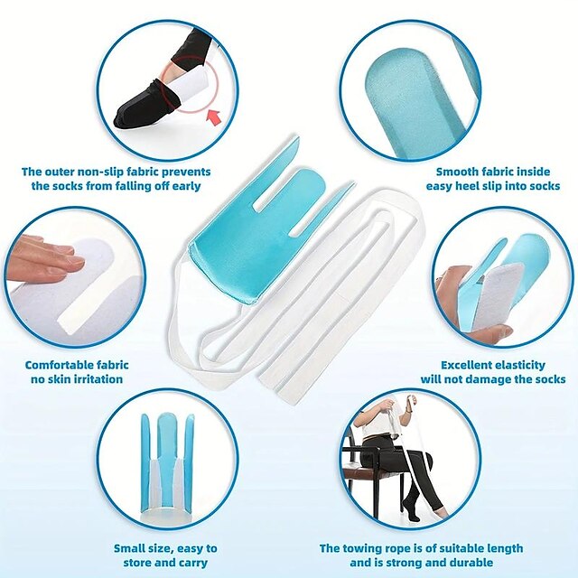 1pc Sock Aid Tool And Pants Assist Soft Sock Aid Device Sock Helper ...