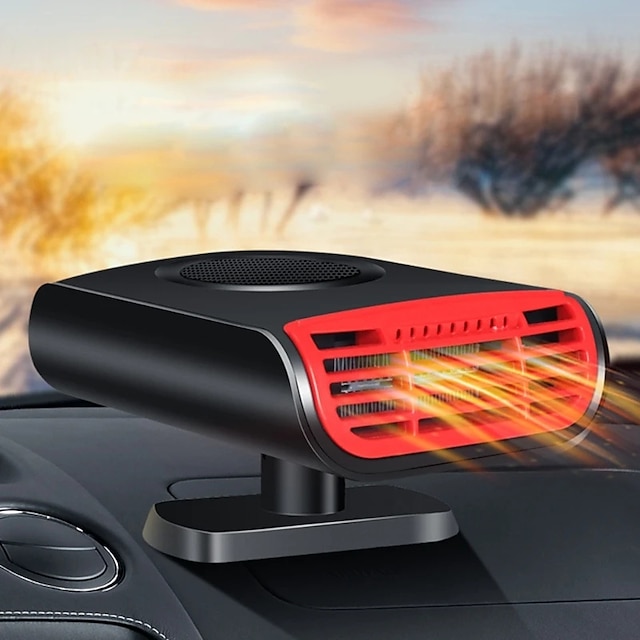  přenosné topení do auta 12v topení do auta, které se zapojuje do zapalovače cigaret topení do auta odmrazovač čelního skla odmlžovač auto odmlžovač otočné topení o 360°